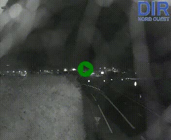 Webcam au début de l'A84 sur le périphérique Ouest de Caen (N814) à hauteur de la sortie 9, Porte de Bretagne