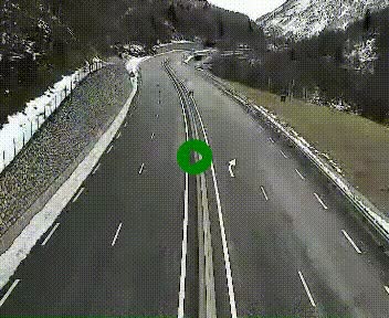 Webcam Porté-Puymorens sur N320, en direction de Pas de la Casa (Andorre)