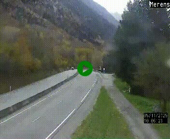 Webcam dans les Pyrénées à hauteur de Mérens-les-Vals sur N320, en direction de Pas de la Casa (Andorre)