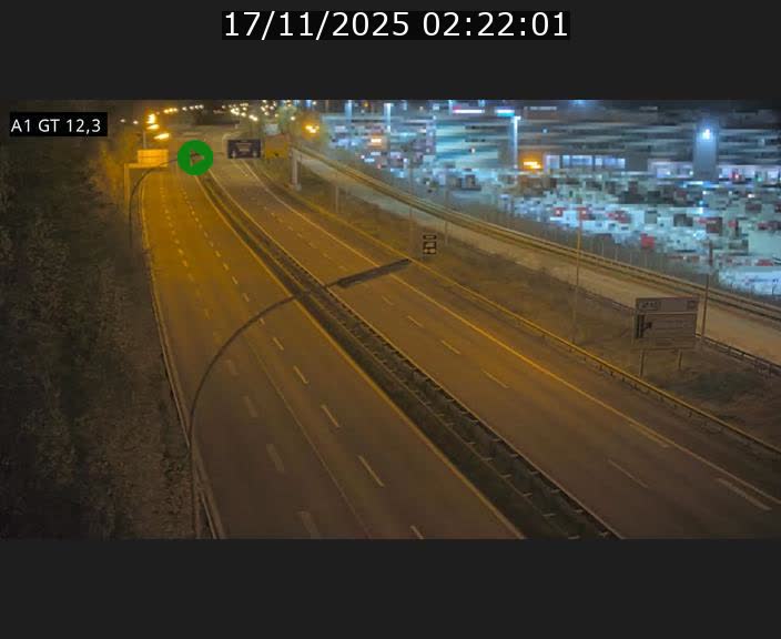 Traffic live webcam Luxembourg Senningerberg - A1 direction Allemagne - BK 12.3