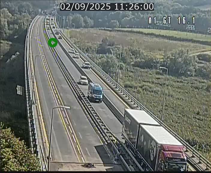 Traffic live webcam Luxembourg Niederanven - A1 direction Allemagne - BK 16.1