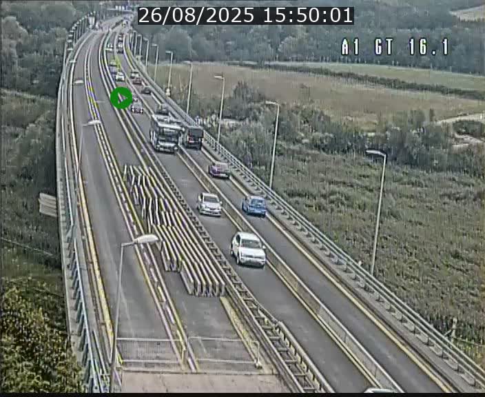 Traffic live webcam Luxembourg Niederanven - A1 direction Allemagne - BK 16.1