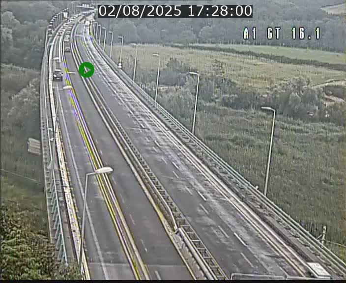 Traffic live webcam Luxembourg Niederanven - A1 direction Allemagne - BK 16.1