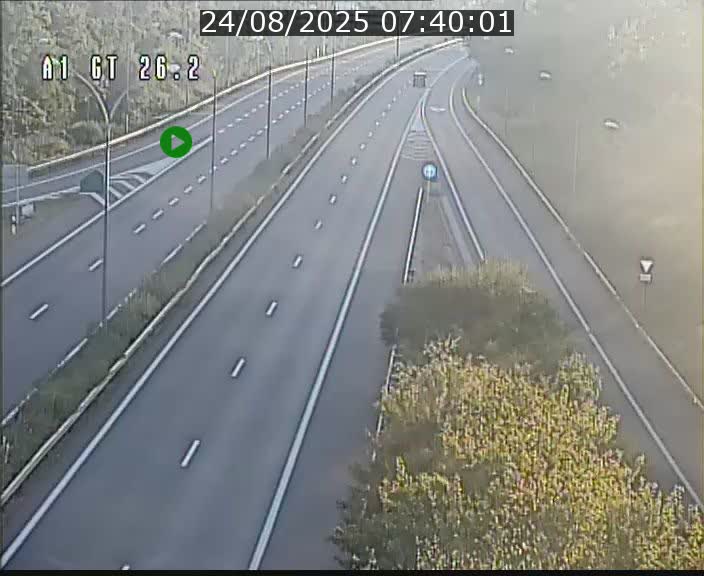 Traffic live webcam Luxembourg Grevenmacher - A1 direction Allemagne - BK 26.2