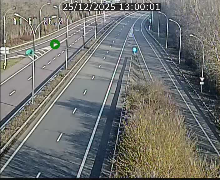 Traffic live webcam Luxembourg Grevenmacher - A1 direction Allemagne - BK 26.2