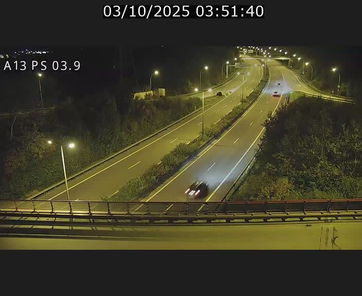 Traffic live webcam Luxembourg Differdange - A13 direction Esch-sur-Alzette - BK 3.9