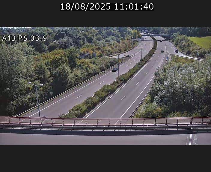 Traffic live webcam Luxembourg Differdange - A13 direction Esch-sur-Alzette - BK 3.9