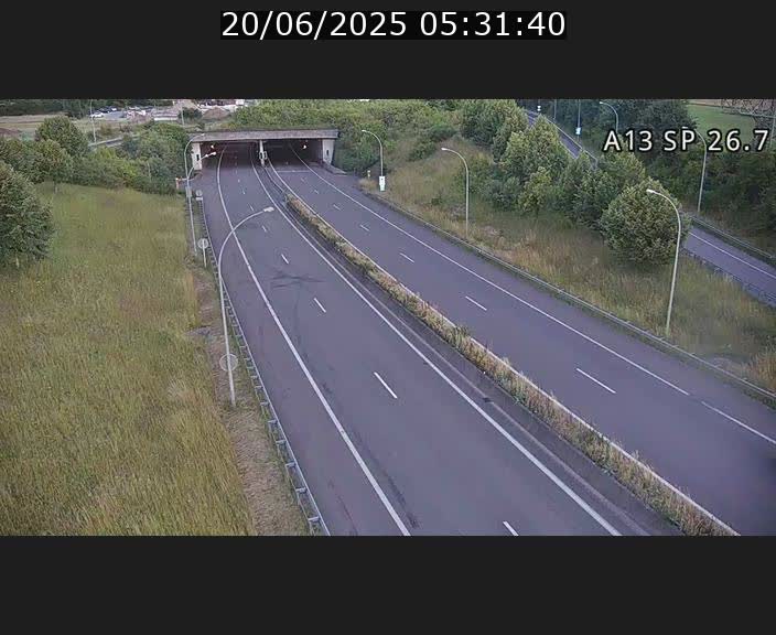Traffic live webcam Luxembourg Frisange - A13 direction Luxembourg-ville - BK 26.7