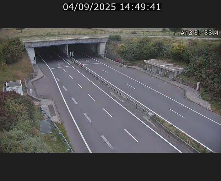 Webcam trafic sur A13 à hauteur d'Altwies en direction de Mondorf-les-bains et en provenance de l'Allemagne