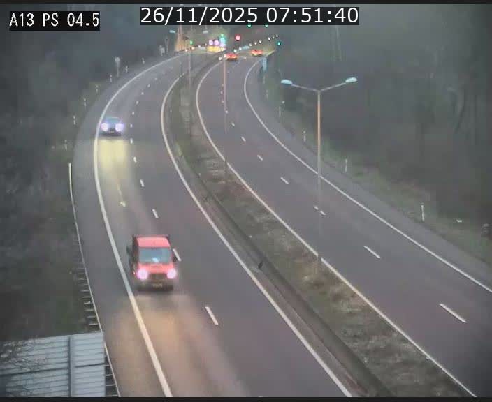 Traffic live webcam Luxembourg Differdange - A13 direction Esch-sur-Alzette - BK 4.5