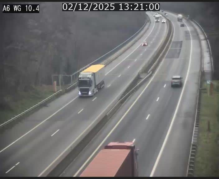 Traffic live webcam Luxembourg Mamer - A6 - BK 10.4 - direction Luxembourg/France/Allemagne
