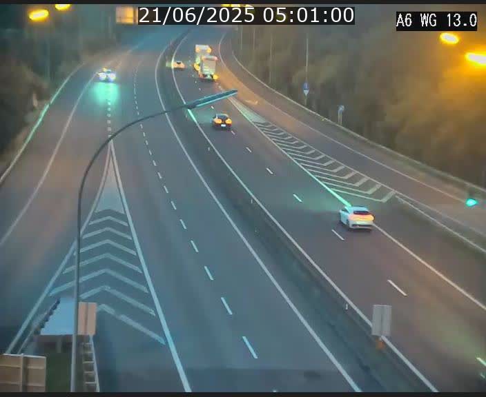 Traffic live webcam Luxembourg Mamer - A6 - BK 13 - direction Luxembourg/France/Allemagne