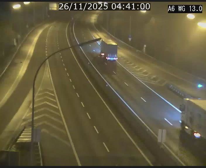 Traffic live webcam Luxembourg Mamer - A6 - BK 13 - direction Luxembourg/France/Allemagne