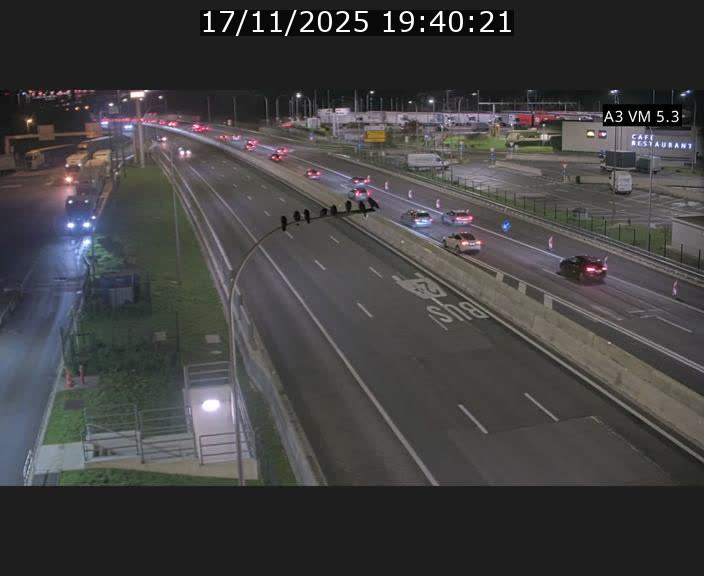 Traffic live webcam Luxembourg Aire de Berchem - A3 - BK 5 - direction France