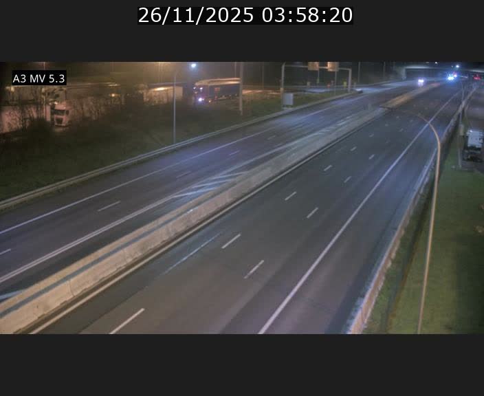 Webcam à l'Aire de Berchem au Luxembourg sur l'A3. Vue orientée vers la France