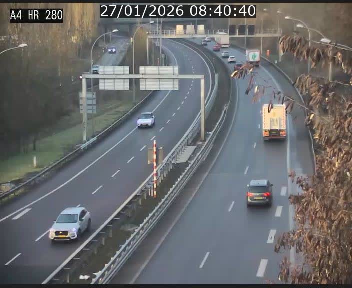 Webcam traffic A4 Luxembourg - BK 0.2 - P+R Bouillon (direction Luxembourg)