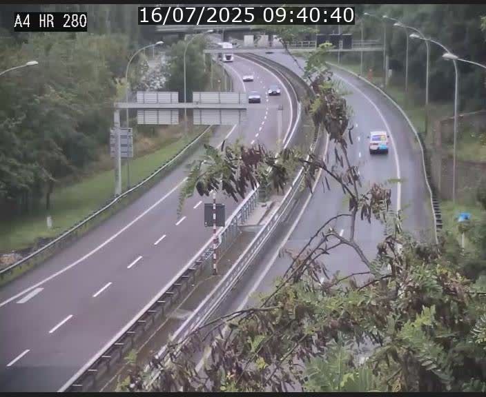 Webcam traffic A4 Luxembourg - BK 0.2 - P+R Bouillon (direction Luxembourg)