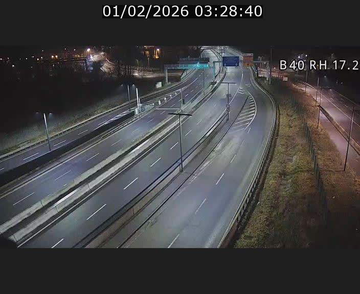 Webcam sur le contournement d'Esch Belval à hauteur de la sortie Université de Luxembourg. Vue orientée vers Luxembourg