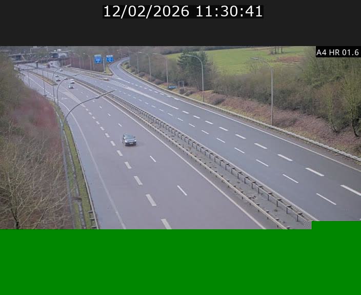 Info Trafic Luxembourg A4 - BK 1.6 - Croix de Cessange (direction Esch)