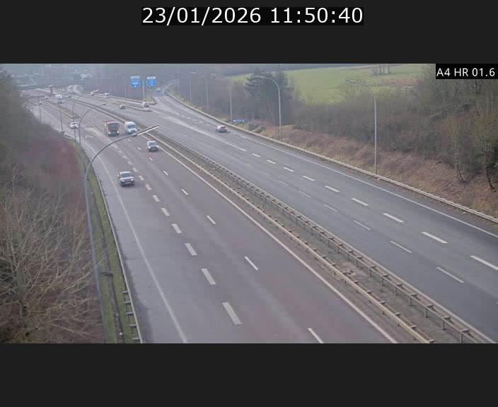 Info Trafic Luxembourg A4 - BK 1.6 - Croix de Cessange (direction Esch)