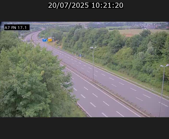 Caméra trafic Luxembourg - A7, Merscherbierg direction Mersch