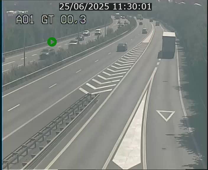 Traffic live webcam Luxembourg Croix de Gasperich - A1 direction Kirchberg - BK 0.3