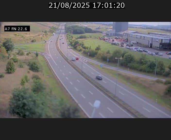 Caméra trafic Luxembourg - A7, Colmar-berg direction Mersch