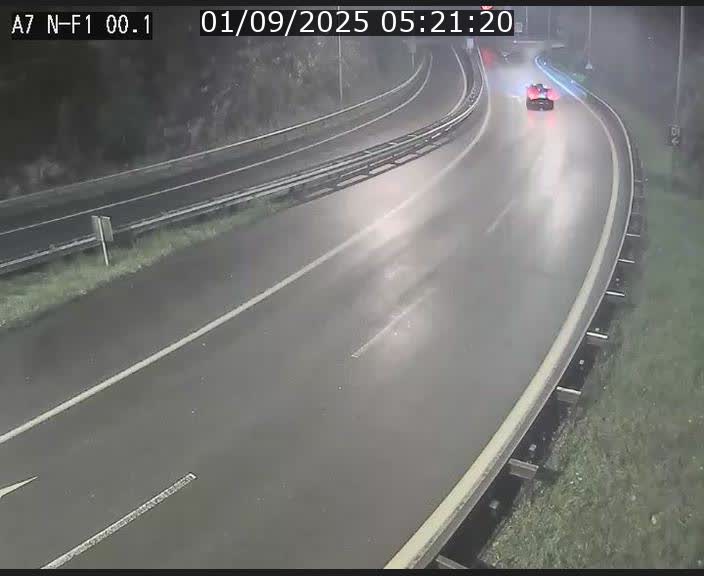 Webcam autoroute Luxembourg A7 située dans la sortie 1 Waldhof, vers la N11, avant le Tunnel Stafelter