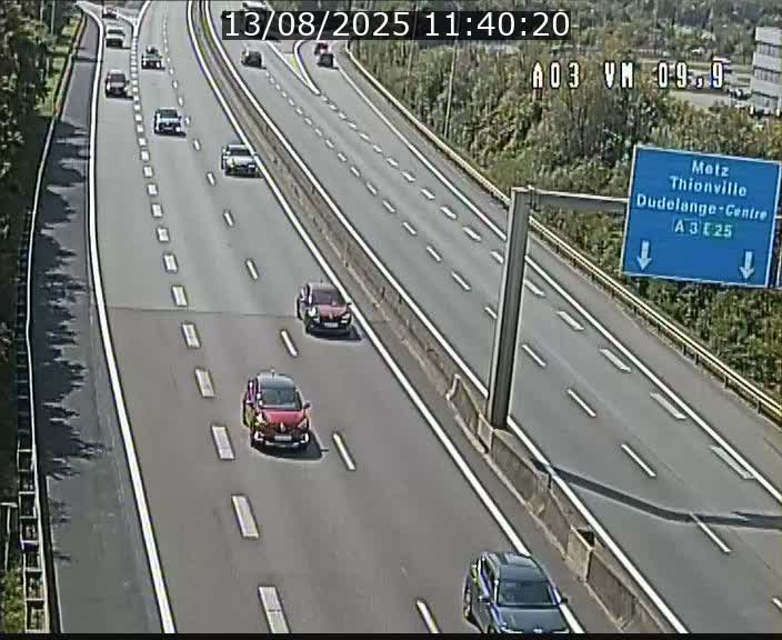Webcam Autoroute à la Croix de Bettembourg - A3 - BK 9.9 - direction France