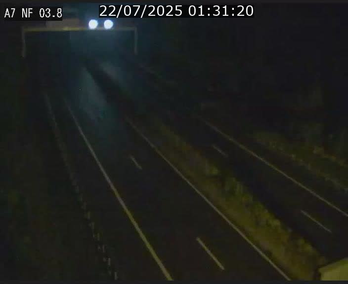 Webcam autoroute A7 au Luxembourg à la sortie du Tunnel Stafelter vers le Nord
