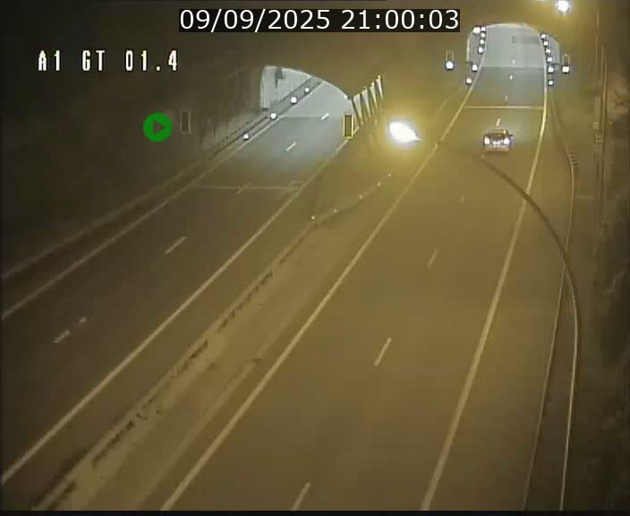 Traffic live webcam Luxembourg Hesperange - A1 direction Kirchberg - BK 1.4