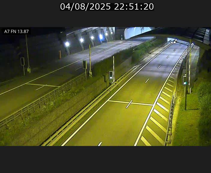 Caméra trafic Luxembourg - A7, Tunnel Gousselerbierg, entrée nord, direction Lorentzweiler