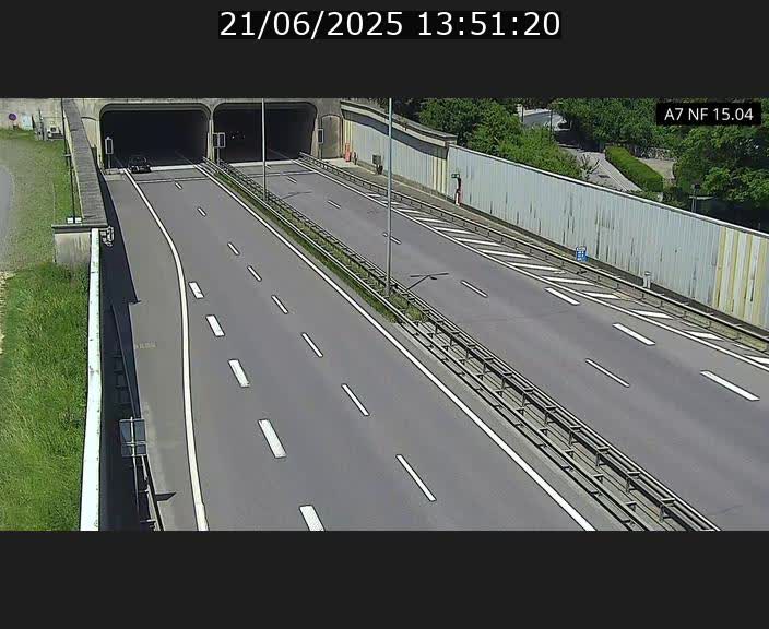 Caméra trafic Luxembourg - A7, Tunnel Mersch, entrée sud, direction Ettelbruck