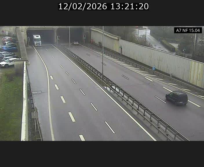 Caméra trafic Luxembourg - A7, Tunnel Mersch, entrée sud, direction Ettelbruck