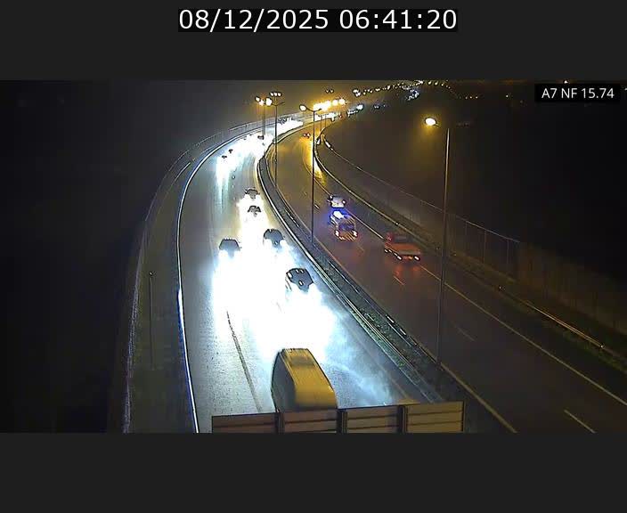 Caméra trafic Luxembourg - A7, Tunnel Mersch, entrée nord, direction Lorentzweiler