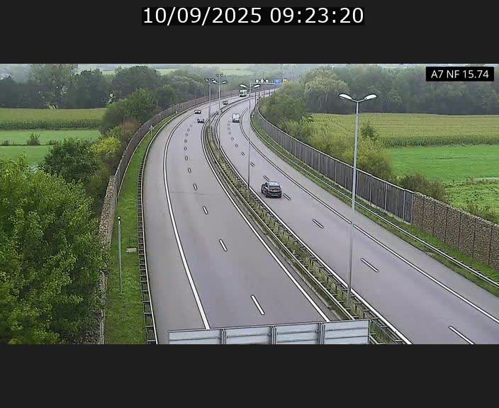 Caméra trafic Luxembourg - A7, Tunnel Mersch, entrée nord, direction Lorentzweiler