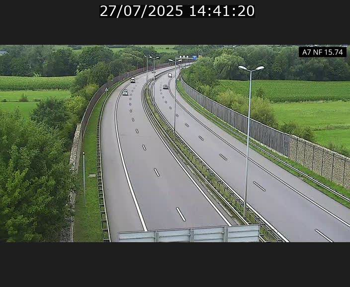 Caméra trafic Luxembourg - A7, Tunnel Mersch, entrée nord, direction Lorentzweiler