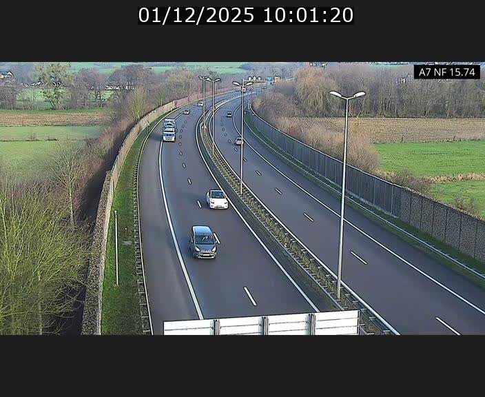 Caméra trafic Luxembourg - A7, Tunnel Mersch, entrée nord, direction Lorentzweiler