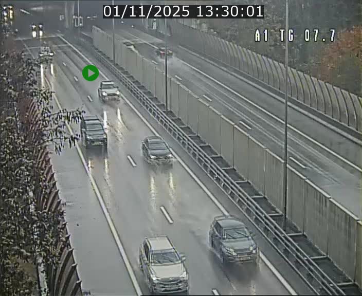 Traffic live webcam Luxembourg Kirchberg - A1 direction Luxembourg-ville - BK 7.7