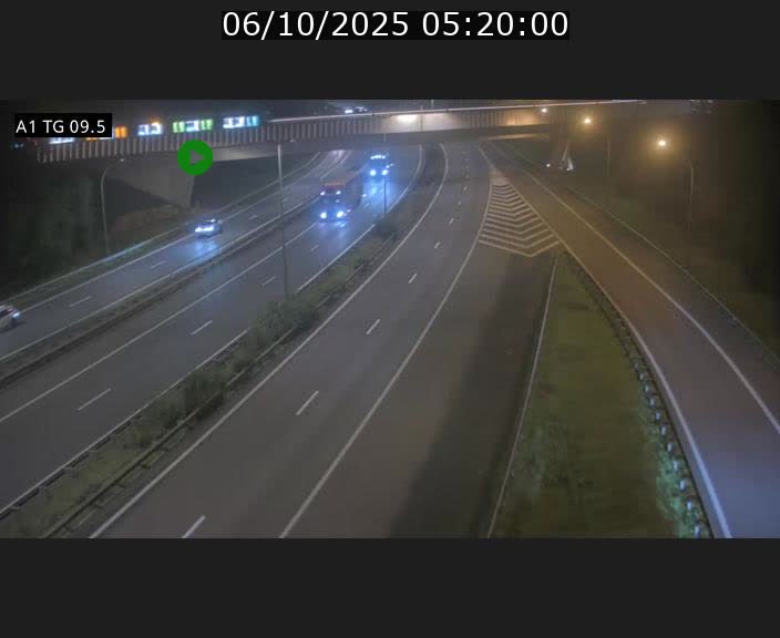 Traffic live webcam Luxembourg Jonction Grünewald - A1 direction Luxembourg-ville - BK 9.5