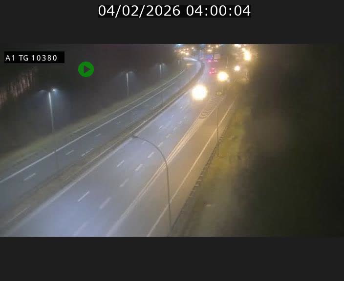 Traffic live webcam Luxembourg Senningerberg - A1 direction Luxembourg Kirchberg - BK 10.3