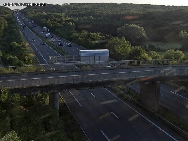 Caméra autoroute France - A31, Zoufftgen direction Luxembourg-ville, à la frontière entre la France et le Luxembourg