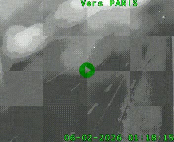 Caméra routière sur l'autoroute A20 à Saint-Hilaire-Bonneval, au sud de Limoges. Vue orientée vers Paris