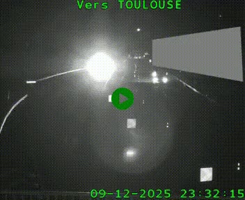 Caméra routière sur l'autoroute A20 à Noailles, en périphérie de Brive-la-Gaillarde. Vue orientée vers Toulouse