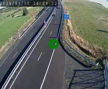 Caméra autoroute A75 à hauteur du col de la Fageole en direction de Clermont-Ferrand