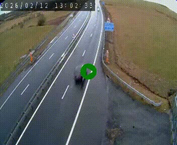 Caméra autoroute A75 à hauteur du col de la Fageole en direction de Clermont-Ferrand