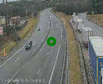 Caméra autoroute A75 à hauteur du col du rocher blanc en direction de Montpellier