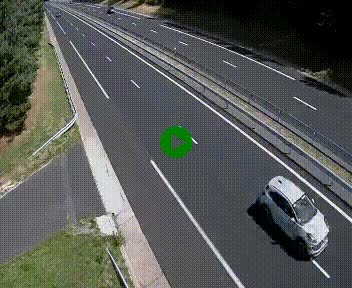 Caméra autoroute A75 à hauteur du col des Issartets en direction de Montpellier