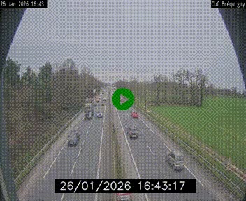 Webcam sur le périphérique de Rennes (N136) à hauteur du quartier Bréquigny, au sud de la ville