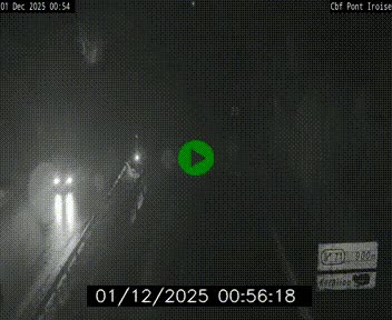 Webcam sur la N165 après le Pont de l'Iroise, à l'entrée de Brest